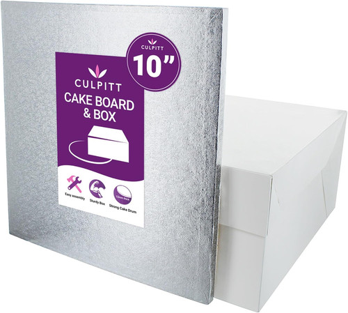 Square cake drum - 10",